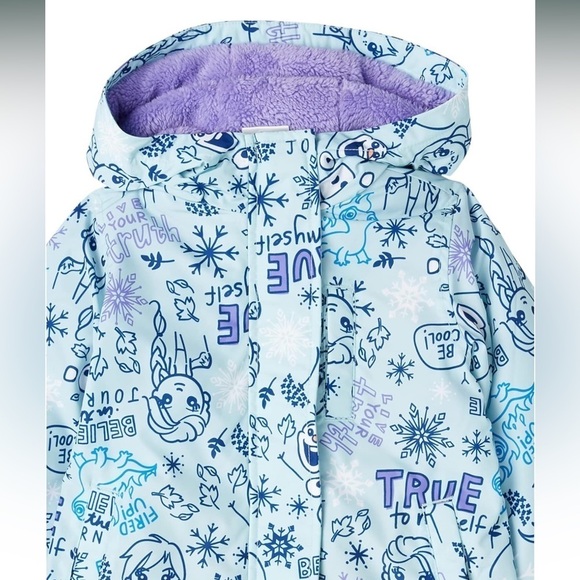 AMAZON ESSENTIALS DISNEY Girl’s XXL(14-16) Puffer Coat - Picture 3 of 5